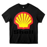 Black Copy of shell gasoline Heavy Core Tee - ArtMosaic