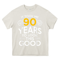 Cream 90th Birthday Gift Took Me 90 Years 90 Year Old Heavy Core Tee - trangStudio