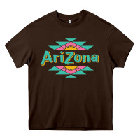 Chocolate Brown arizona tea Heavy Core Tee - ArtMosaic