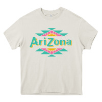 Cream arizona tea Heavy Core Tee - ArtMosaic