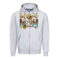 Western Blessed Mom Baby Calf Zipper Hoodie | Teevron