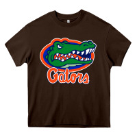 Chocolate Brown florida gators Heavy Core Tee - ArtMosaic