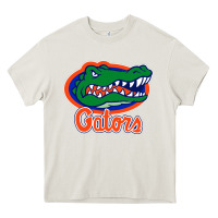 Cream florida gators Heavy Core Tee - ArtMosaic