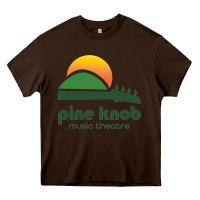 Chocolate Brown pine knob music theatre Heavy Core Tee - ArtMosaic