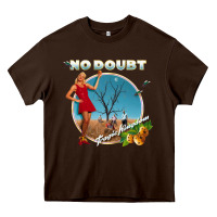 Chocolate Brown no doubt, rock Heavy Core Tee - ArtMosaic