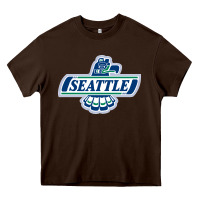 Chocolate Brown seattle thunderbirds, Heavy Core Tee - ArtMosaic