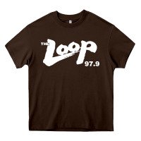 Chocolate Brown The Loop 97.9 Illinois Radio Heavy Core Tee - ArtMosaic