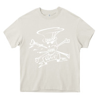 Cream slash Heavy Core Tee - ArtMosaic