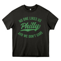 Asphalt philly no one likes us and we don't care green text tank top Heavy Core Tee - ArtMosaic