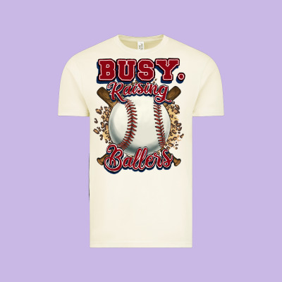 Busy Raising Ballers Vintage Tee Designed By Howdyjamesfarm