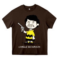 Chocolate Brown charlie brownson Heavy Core Tee - ArtMosaic