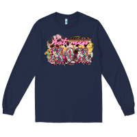 Navy Hot mess mom mother's day Long Sleeve Tee - HowdyJamesFarm
