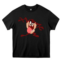 Black tasmanian devil cartoon character Heavy Core Tee - ArtMosaic