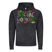 Vintage Black social worker mardi gras cowgirl Vintage Hoodie - CowGirlArtShop