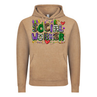 Social Worker Mardi Gras Cowgirl Vintage Hoodie | Teevron