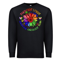 Black oncology team sunflower Premium Sweatshirt - BarkalooDesign