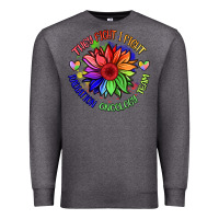 Charcoal Heather oncology team sunflower Premium Sweatshirt - BarkalooDesign