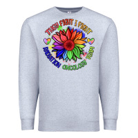 Heather Grey oncology team sunflower Premium Sweatshirt - BarkalooDesign