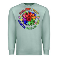 Seafoam oncology team sunflower Premium Sweatshirt - BarkalooDesign