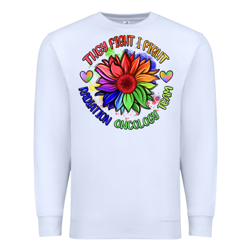Oncology Team Sunflower Premium Sweatshirt by BarkalooDesign | Teevron