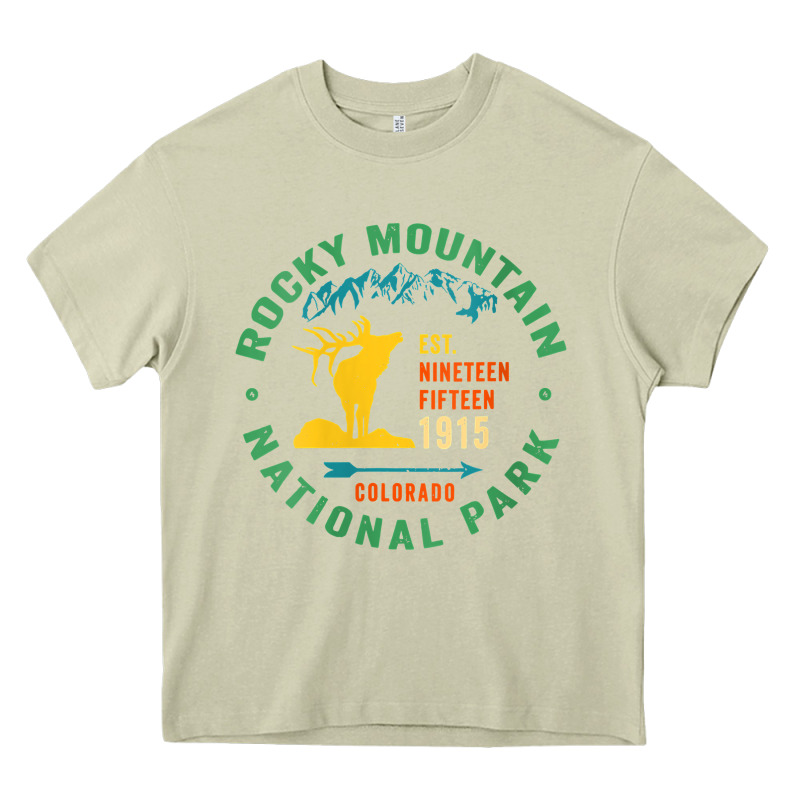 Womens Rocky Mountain National Park Hiking Travel Souvenir Novelty V N Heavy Core Tee by trangStudio | Teevron