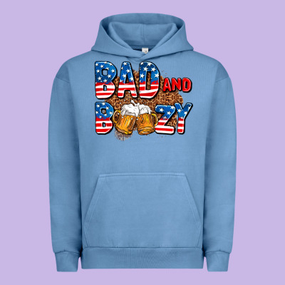 Bad And Boozy Usa Urban Hoodie Designed By Adodesignshop