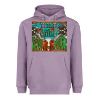 Lavender whild child longhorn  cactus cowhide Heavyweight Hoodie - Artiststas
