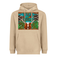 Mushroom whild child longhorn  cactus cowhide Heavyweight Hoodie - Artiststas