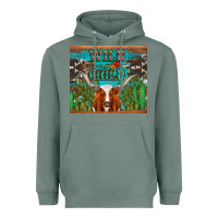 Sage whild child longhorn  cactus cowhide Heavyweight Hoodie - Artiststas