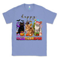 Colony Blue happy hallothanksmas cats Classic Tee - texasbilliewilder