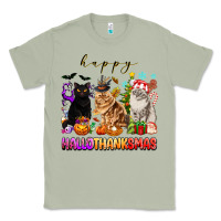 Matcha happy hallothanksmas cats Classic Tee - texasbilliewilder