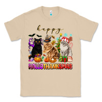 Mushroom happy hallothanksmas cats Classic Tee - texasbilliewilder