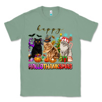 Sage happy hallothanksmas cats Classic Tee - texasbilliewilder