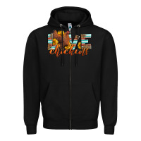 Black love chickens Zipper Hoodie - LillyAllenDesigns