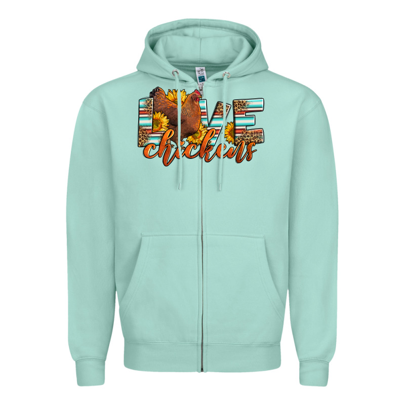 Love Chickens Zipper Hoodie by LillyAllenDesigns | Teevron