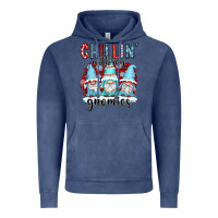 Vintage Denim chillin with my gnomies Vintage Hoodie - CowGirlArtShop