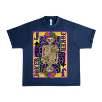 Navy joker mardi gras skeleton Urban Heavy Tee - CowGirlArtShop