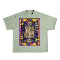 Joker Mardi Gras Skeleton Urban Heavy Tee | Teevron