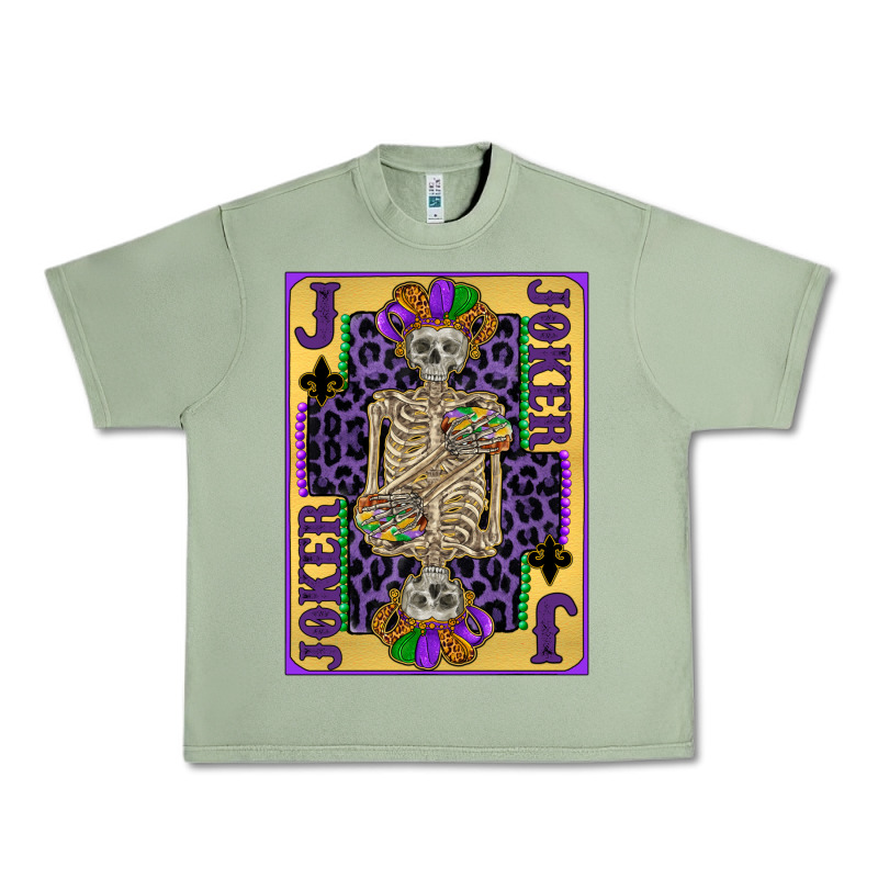 Joker Mardi Gras Skeleton Urban Heavy Tee by CowGirlArtShop | Teevron