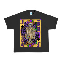 Pigment Black joker mardi gras skeleton Urban Heavy Tee - CowGirlArtShop