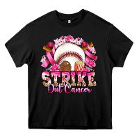 Black strike out cancer baseball Heavy Core Tee - Artiststas
