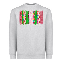 Heather Grey summer brushstrokes Heavyweight Sweatshirt - CowhideDigitalArt