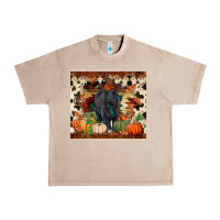 French Oak Fall black angus Urban Heavy Tee - RanaPortraitStore