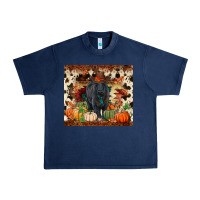 Navy Fall black angus Urban Heavy Tee - RanaPortraitStore