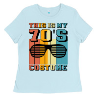 Baby Blue This İs My 70'S Costume Ladies Tee - Bettercallsaul