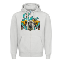 Dove Grey Western Show Mom Sheep Zipper Hoodie - LillyAllenDesigns