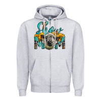 Heather Grey Western Show Mom Sheep Zipper Hoodie - LillyAllenDesigns
