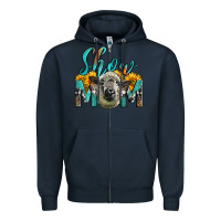 Navy Western Show Mom Sheep Zipper Hoodie - LillyAllenDesigns