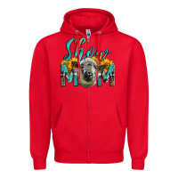 Red Western Show Mom Sheep Zipper Hoodie - LillyAllenDesigns