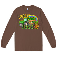 Chestnut Loads of luck tractor Long Sleeve Tee - CowGirlArtShop